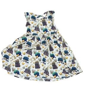 CarlyCole Designs Dress Girls 4T Disney Parks 50th Castle Skater